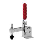TOGGLE CLAMP VERTICAL FLANGED BASE STRAIGHT HANDLE 340KG CAP 85.1MM REACH ITM