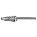 CARBIDE BURR TAPERED RADIUS END 1/2 X 1.1/8 HEAD 1/4 SHANK DC ITM