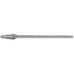 CARBIDE BURR TAPERED RADIUS END 3/8 X 1.1/16 HEAD 1/4 X 6 SHANK DC ITM