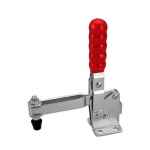 TOGGLE CLAMP VERTICAL FLANGED BASE STRAIGHT HANDLE 182KG CAP 106MM REACH ITM
