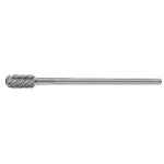 CARBIDE BURR CYLINDRICAL RADIUS END 3/8 X 3/4 HEAD 1/4 X 6 SHANK DC ITM