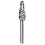 CARBIDE BURR TAPERED RADIUS END 5/16 X 7/8 HEAD 1/4 SHANK DC ITM