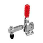TOGGLE CLAMP VERTICAL FLANGED BASE STRAIGHT HANDLE 227KG CAP 71.4MM REACH ITM