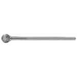 CARBIDE BURR BALL SHAPE 1/4 DIAMETER 1/4 X 6 SHANK DC ITM