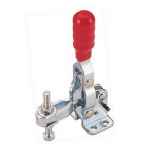 TOGGLE CLAMP VERTICAL FLANGED BASE STRAIGHT HANDLE 150KG CAP 43MM REACH ITM