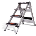 SAFETY STEP 4 STEP ALUMINIUM WITHOUT SAFETY RAIL 0.92M 150KG