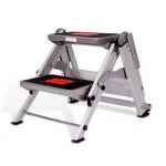SAFETY STEP 2 STEP ALUMINIUM WITHOUT SAFETY RAIL 0.45M 150KG