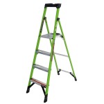LADDER PLATFORM TUFF N LITE 4 STEP FIBREGLASS 1.15M 150KG