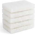 WHITE SPONGE SCOURER 150 X 100MM