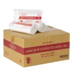 BIN LINER / GARBAGE BAG KITCHEN TIDY WHITE 36L BOX 1000