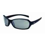 SAFETY GLASSES BOLLE HURRICANE BLACK FRAME SILVER FLASH LENS