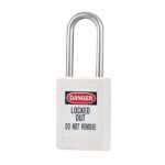 PADLOCK SAFETY LOCKOUT SS SHACKLE 38MM WHITE