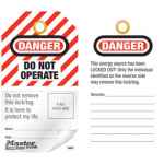 SAFETY TAG PHOTO ID DANGER DO NOT OPERATE PACK 12
