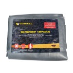 TARPAULIN EXTRA H/DUTY EYELET SILVER/BLACK 3.6M X 4.9M (12X16FT) 66550118