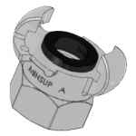 COUPLING CLAW TYPE A MINSUP BELLOW S/STEEL 25MM / 1IN BSP FEMALE AF25BSPSTS-B DIXON