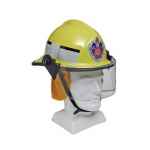 HELMET CAIRNS FIRE YELLOW W/FS NFPA