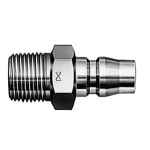 STAINLESS HI CUPLA 1/4IN MALE PLUG 20PMSUS