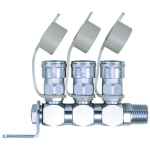 ROTATING BRANCH AIR LINE CUPLA 3-OUTLET TYPE RECUPLA