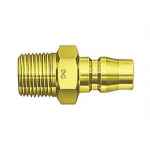 BRASS HI CUPLA 1/2IN MALE PLUG 40PMB