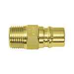 BRASS HI CUPLA 100 1/2IN MALE PLUG 400PMB