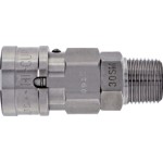 STAINLESS BALL LOCK HI CUPLA 1/4IN MALE SOCKET 20SMLOCKSUS
