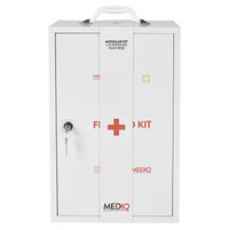 FIRST AID KIT INCIDENT READY WHITE METAL WALL CABINET 257 PC MEDIQ