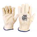 GLOVES RIGGERS LEATHER NATURAL COWGRAIN 2XL CGL41N2XL