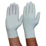 GLOVES DISPOSABLE WHITE LATEX POWDER FREE MEDIUM BOX 100