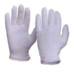 GLOVES COTTON INTERLOCK POLY/COTTON LINER HEMMED CUFF LADIES