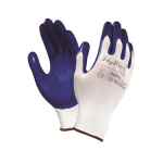 GLOVES HYFLEX 11-900 WHITE NYLON LINER BLUE NITRILE SIZE 9 PACK 12