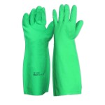 GLOVES CHEMICAL RES GREEN NITRILE GAUNTLET LENGTH 45CM L