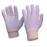 GLOVES COTTON INTERLOCK POLY/COTTON LINER KNITTED WRIST LADIES