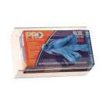 WALL BRACKET FOR DISPOSABLE GLOVES CLEAR PLASTIC