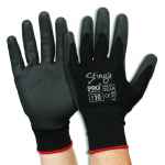 GLOVES SYN PVC FOAM ON NYLON LINER STINGA BLK SZE 10