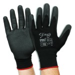 GLOVES SYN PVC FOAM ON NYLON LINER STINGA BLK SZE 8