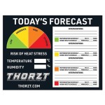 INTERNAL HEAT STRESS FORECAST SIGN - 900 X 600MM FLUTE THORZT