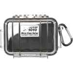 PELICAN No. 1010 MICRO CASE - CLEAR WITH BLACK