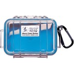 PELICAN No. 1010 MICRO CASE - CLEAR WITH BLUE