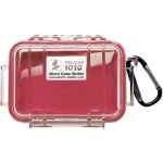 PELICAN No. 1010 MICRO CASE - CLEAR WITH RED