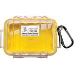 PELICAN No. 1010 MICRO CASE - CLEAR WITH YELLOW