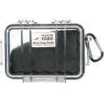 PELICAN No. 1020 MICRO CASE - CLEAR WITH BLACK