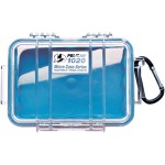 PELICAN No. 1020 MICRO CASE - CLEAR WITH BLUE