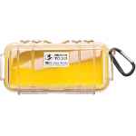 PELICAN No. 1030 MICRO CASE - CLEAR WITH YELLOW