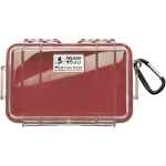 PELICAN No. 1040 MICRO CASE - CLEAR WITH RED