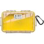 PELICAN No. 1040 MICRO CASE - CLEAR WITH YELLOW