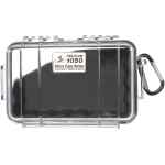 PELICAN No. 1050 MICRO CASE - CLEAR WITH BLACK