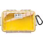 PELICAN No. 1050 MICRO CASE - CLEAR WITH YELLOW