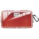 PELICAN No. 1060 MICRO CASE - CLEAR WITH RED