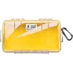 PELICAN No. 1060 MICRO CASE - CLEAR WITH YELLOW