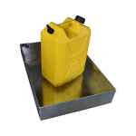 DRIP TRAY GALV STEEL SMALL 22L